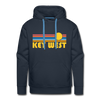 Premium Key West, Florida Hoodie - Retro Sun Premium Men's Key West Sweatshirt / Hoodie