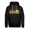 Premium Lake of the Ozarks, Missouri Hoodie - Retro Sun Premium Men's Lake of the Ozarks Sweatshirt / Hoodie - black