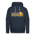 Premium Lake of the Ozarks, Missouri Hoodie - Retro Sun Premium Men's Lake of the Ozarks Sweatshirt / Hoodie - navy