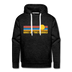 Premium Lake of the Ozarks, Missouri Hoodie - Retro Sun Premium Men's Lake of the Ozarks Sweatshirt / Hoodie - charcoal grey
