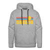 Premium Oregon Hoodie - Retro Sun Premium Men's Oregon Sweatshirt / Hoodie