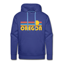 Premium Oregon Hoodie - Retro Sun Premium Men's Oregon Sweatshirt / Hoodie - royalblue