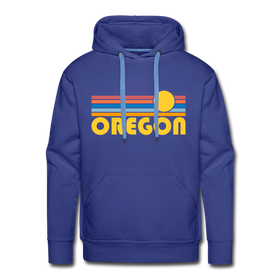 Premium Oregon Hoodie - Retro Sun Premium Men's Oregon Sweatshirt / Hoodie - royalblue