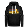 Premium Oregon Hoodie - Retro Sun Premium Men's Oregon Sweatshirt / Hoodie