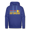 Premium Los Angeles, California Hoodie - Retro Sun Premium Men's Los Angeles Sweatshirt / Hoodie - royalblue