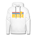 Premium Maine Hoodie - Retro Sun Premium Men's Maine Sweatshirt / Hoodie - white