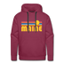 Premium Maine Hoodie - Retro Sun Premium Men's Maine Sweatshirt / Hoodie - burgundy