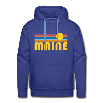 Premium Maine Hoodie - Retro Sun Premium Men's Maine Sweatshirt / Hoodie - royalblue