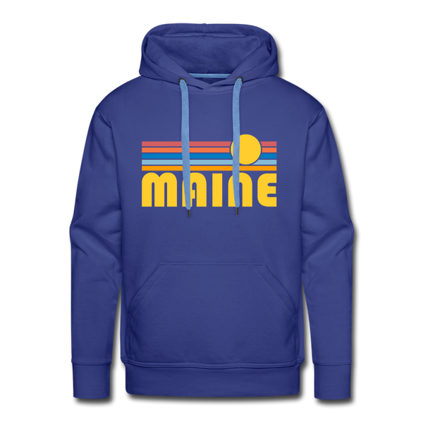 Premium Maine Hoodie - Retro Sun Premium Men's Maine Sweatshirt / Hoodie - royalblue
