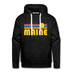 Premium Maine Hoodie - Retro Sun Premium Men's Maine Sweatshirt / Hoodie - charcoal grey