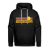 Premium Massachusetts Hoodie - Retro Sun Premium Men's Massachusetts Sweatshirt / Hoodie - black