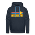 Premium Missouri Hoodie - Retro Sun Premium Men's Missouri Sweatshirt / Hoodie - navy