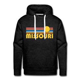 Premium Missouri Hoodie - Retro Sun Premium Men's Missouri Sweatshirt / Hoodie - charcoal grey