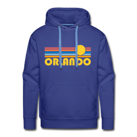 Premium Orlando, Florida Hoodie - Retro Sun Premium Men's Orlando Sweatshirt / Hoodie - royalblue