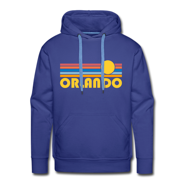 Premium Orlando, Florida Hoodie - Retro Sun Premium Men's Orlando Sweatshirt / Hoodie - royalblue