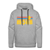 Premium Moab, Utah Hoodie - Retro Sun Premium Men's Moab Sweatshirt / Hoodie - heather grey