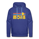 Premium Moab, Utah Hoodie - Retro Sun Premium Men's Moab Sweatshirt / Hoodie - royalblue