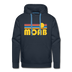 Premium Moab, Utah Hoodie - Retro Sun Premium Men's Moab Sweatshirt / Hoodie - navy