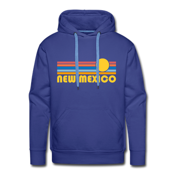 Premium New Mexico Hoodie - Retro Sun Premium Men's New Mexico Sweatshirt / Hoodie - royalblue