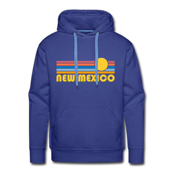 Premium New Mexico Hoodie - Retro Sun Premium Men's New Mexico Sweatshirt / Hoodie - royalblue