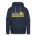 Premium New Mexico Hoodie - Retro Sun Premium Men's New Mexico Sweatshirt / Hoodie - navy