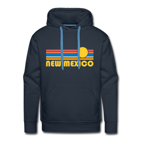 Premium New Mexico Hoodie - Retro Sun Premium Men's New Mexico Sweatshirt / Hoodie