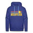 Premium Montana Hoodie - Retro Sun Premium Men's Montana Sweatshirt / Hoodie - royalblue