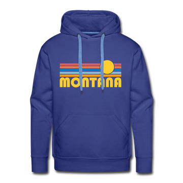 Premium Montana Hoodie - Retro Sun Premium Men's Montana Sweatshirt / Hoodie - royalblue