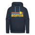 Premium Montana Hoodie - Retro Sun Premium Men's Montana Sweatshirt / Hoodie - navy