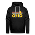 Premium Ohio Hoodie - Retro Sun Premium Men's Ohio Sweatshirt / Hoodie - black