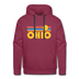 Premium Ohio Hoodie - Retro Sun Premium Men's Ohio Sweatshirt / Hoodie - burgundy