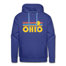 Premium Ohio Hoodie - Retro Sun Premium Men's Ohio Sweatshirt / Hoodie - royalblue