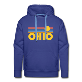 Premium Ohio Hoodie - Retro Sun Premium Men's Ohio Sweatshirt / Hoodie - royalblue