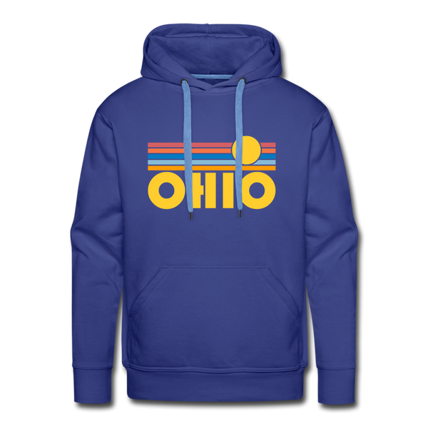 Premium Ohio Hoodie - Retro Sun Premium Men's Ohio Sweatshirt / Hoodie - royalblue