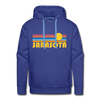 Premium Sarasota, Florida Hoodie - Retro Sun Premium Men's Sarasota Sweatshirt / Hoodie - royalblue