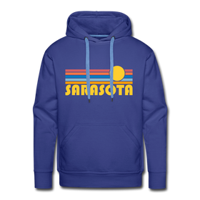 Premium Sarasota, Florida Hoodie - Retro Sun Premium Men's Sarasota Sweatshirt / Hoodie - royalblue