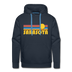 Premium Sarasota, Florida Hoodie - Retro Sun Premium Men's Sarasota Sweatshirt / Hoodie - navy