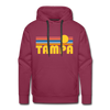 Premium Tampa, Florida Hoodie - Retro Sun Premium Men's Tampa Sweatshirt / Hoodie