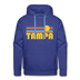 Premium Tampa, Florida Hoodie - Retro Sun Premium Men's Tampa Sweatshirt / Hoodie - royalblue