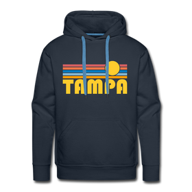 Premium Tampa, Florida Hoodie - Retro Sun Premium Men's Tampa Sweatshirt / Hoodie