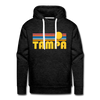 Premium Tampa, Florida Hoodie - Retro Sun Premium Men's Tampa Sweatshirt / Hoodie