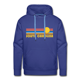Premium South Carolina Hoodie - Retro Sun Premium Men's South Carolina Sweatshirt / Hoodie - royalblue