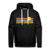 Premium South Carolina Hoodie - Retro Sun Premium Men's South Carolina Sweatshirt / Hoodie - charcoal grey