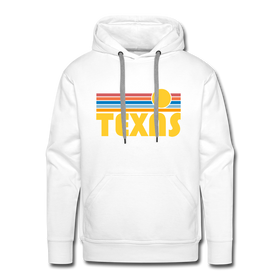 Premium Texas Hoodie - Retro Sun Premium Men's Texas Sweatshirt / Hoodie - white