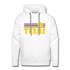 Premium Texas Hoodie - Retro Sun Premium Men's Texas Sweatshirt / Hoodie - white