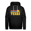 Premium Texas Hoodie - Retro Sun Premium Men's Texas Sweatshirt / Hoodie - black
