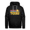Premium Texas Hoodie - Retro Sun Premium Men's Texas Sweatshirt / Hoodie - black