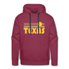 Premium Texas Hoodie - Retro Sun Premium Men's Texas Sweatshirt / Hoodie - burgundy