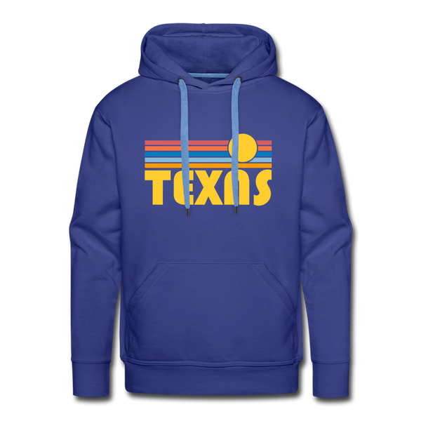 Premium Texas Hoodie - Retro Sun Premium Men's Texas Sweatshirt / Hoodie - royalblue