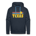 Premium Texas Hoodie - Retro Sun Premium Men's Texas Sweatshirt / Hoodie - navy
